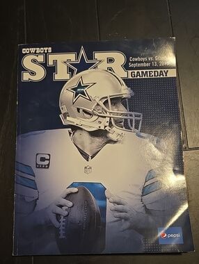 Dallas Cowboys vs NY Giants Gameday Collector's Program 9/13/2015